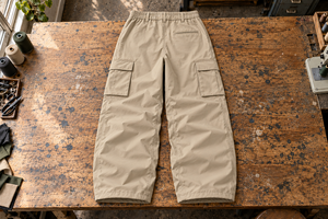 Conjunto de Chaqueta Impermeable con Capucha Verde Oliva para Hombre, Protección Anti-UV, con Pantalones Cargo Beige, 100% Poliéster, Ropa para Exteriores - Product Image 5