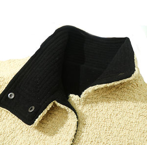 Chaqueta Sherpa con Capucha para Hombre de Alta Calidad, Cuello Alto, Logotipo Personalizado, Tejido de Tela, Nuevo Estilo para la Temporada de Primavera, Precio Económico al por Mayor - Product Image 3