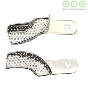 Kit de gouttières d'empreinte dentaire orthodontiques en acier inoxydable réutilisables, design perforé pour des empreintes dentaires cliniques précises - Product Image 5