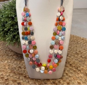 Collar de Resina Hecho a Mano Multicolor con Cuentas, Joyería de Lujo, Artesanía de Resina, Estilo Bohemio Indio, Hadas, Amor, Música, Anime - Product Image 1