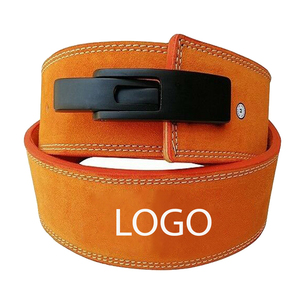 Custom Made 13mm Heavy Duty Leather Gym Lever Belt Strong for <b>Weight</b> Lifting <b>Training</b> Plus Size with Custom Logo - Product Image 1