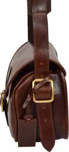 Sac à cartouches MOLLE en cuir véritable brun pour la chasse et le tir, pochette robuste et durable à fort grossissement 10x/8x - Product Image 4