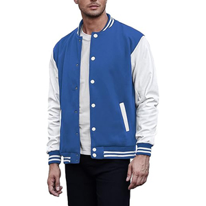 Unisex 2024 Custom Heavyweight Leather Varsity Bomber <b>Jacket</b> High School <b>Baseball</b> Patch Letterman Style Hooded Casual <b>Men</b> Women - Product Image 1