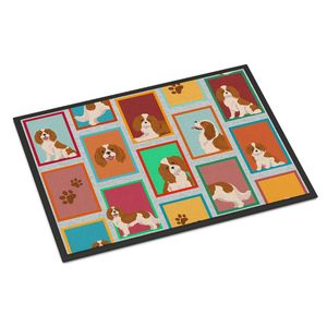 Paillasson Blenheim Cavalier Spaniel Tapis d'entrée intérieur/extérieur antidérapant à poils bas 24H X 36W Tapis de porte avant lavable - Product Image 1