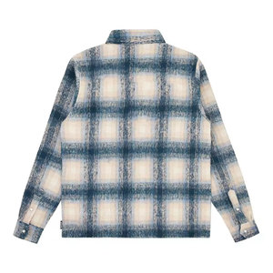 Camisa de Franela Premium Personalizada para Hombre, Otoño, Cómoda, 100% Algodón, Tela Dobby, Cuello Mao, Cierre de Botón, Secado Rápido - Product Image 2