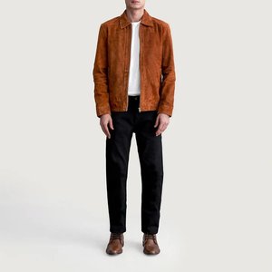 Chaqueta de Gamuza para Hombre, Estilo Retro, Prenda Exterior Cómoda y Duradera, Fabricación OEM, Proveedor Mayorista, Servicio de Muestras Disponible - Product Image 1