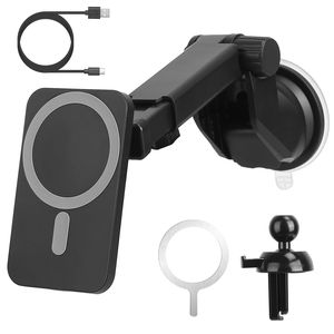 Caricabatterie Wireless Magnetico per Auto con Supporto per Bocchetta dell'Aria MagSafe, 15W Wireless per Telefoni Serie IOS 12/13/14, Supporto per Cellulare - Product Image 1