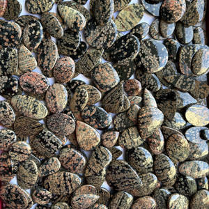 จี้อัญมณีทรงหลวมลายพลุหินภูเขาไฟแบบธรรมชาติสำหรับทำเครื่องประดับสร้อยคอทำเครื่องประดับ - Product Image 2