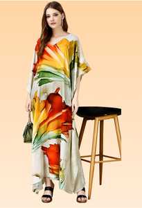 Vestido Kaftan Elegante para Mujer – Kaftan Holgado Estampado para la Colección de Verano - Product Image 2