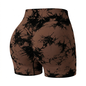 Pantalones Cortos de Yoga Sólidos de Spandex/Nylon Transpirables Sin Costuras Más Vendidos 2026, Levantamiento de Glúteos, Cintura Alta Elástica, para Gimnasio, Entrenamiento, Fitness, Ciclismo - Product Image 3