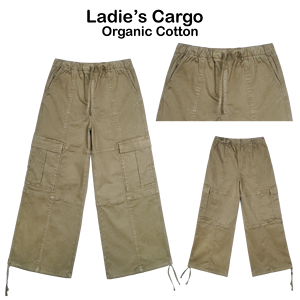 Pantalones Cargo Casuales de Mezclilla para Mujer, Lavables, de Verano, de Color Sólido, de Pierna Ancha, para Uso Diario, Hechos de Forma Sostenible, 7.37 oz - Product Image 1