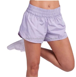 Qualité supérieure Léger Pleine Fermeture Éclair 100% Nylon Court et Crop Zipper Veste Personnalisé Coupe-Vent Shorts Survêtements Pour Femmes - Product Image 4