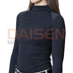 Female Equestrian Sports Shirt <b>Long</b> <b>Sleeve</b> Lightweight Breathable Fabric Ideal for Riding Practice and Outdoor Use - Product Image 2
