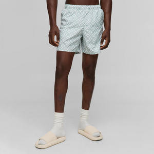 Shorts d'été oversize pour hommes, style streetwear, avec logo personnalisé imprimé, en mélange de coton, taille élastique, décontractés et tendance, fournis par le fabricant - Product Image 1