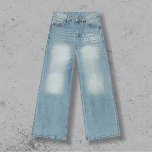 Jeans de Mezclilla para Hombre, Corte Recto, Cintura Media, Ajuste Holgado, Transpirables, Ecológicos, Impermeables, Rotos, Ligeros, Casuales - Product Image 3