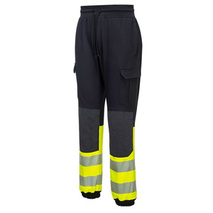 Pantalones de Trabajo de Seguridad para Hombre, Pantalones de Algodón con Franjas Reflectantes de Poliéster, Uniforme de Trabajo de Construcción - Product Image 5