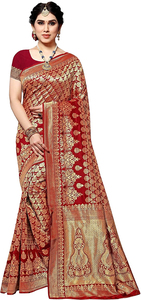 Sari de poliéster Georgette de diseñador premium para mujer, largo hasta el suelo, para fiestas de verano e invierno, diseño moderno, para festivales, sin arrugas - Product Image 2