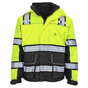Chaqueta de Trabajo de Alta Visibilidad Impermeable para Hombre, Reflectante, de Invierno, para Construcción y Seguridad, Modelo 2026 - Product Image 4