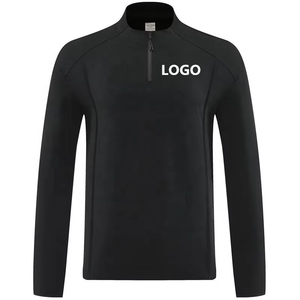 Camiseta Deportiva Personalizada con Logotipo para Hombre, Ropa de Entrenamiento Deportiva para Otoño y Primavera, Gris, con Cierre de 1/4, Ropa de Gimnasio al por Mayor, Diseño Lul, Chándal - Product Image 6
