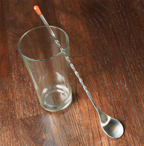 Cuchara Mezcladora de Cócteles de Acero Inoxidable de Primera Calidad, 20cm 30cm, Cuchara de Barra de Acero Inoxidable con Mango Largo, Cuchara para Té - Product Image 1