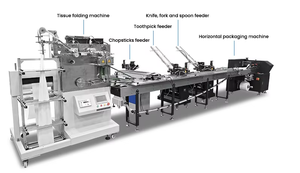 Hot bán Nhà Máy Giá Bộ đồ ăn máy đóng gói niêm phong điền gói Đũa Muỗng túi giấy bao bì phim máy móc - Product Image 6