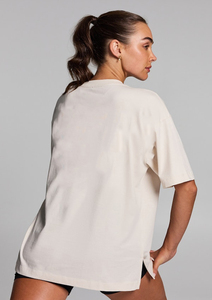 T-shirt ample à col rond et manches courtes en jersey 100 % coton respirant, couleur unie, vente en gros - Product Image 5