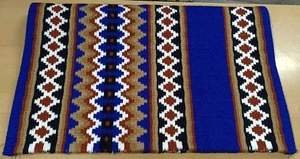 Couverture de selle de cheval de spectacle en laine faite à la main avec logo personnalisé de haute qualité, rembourrage en polyester, design inspiré de la Nouvelle-Zélande, Maanvi - Product Image 2