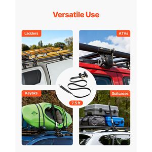 Supporto per Tubi Neri da 1.87-2 Pollici per Cinghie a Cricchetto per Portascala, Larghezza 1.5 Pollici x Lunghezza 7.4 Piedi, Doppio J- per Portascala da 1.5 Pollici x 7.4 Piedi - Product Image 3