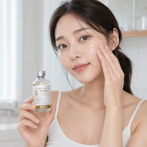 Tratamiento Iluminador para Piel Opaca, Ampolla con Fermento de Bifida, Cuidado Suave para Piel Muerta, Suero Facial de Lujo con Oro, Suero Iluminador con Oro - Product Image 6