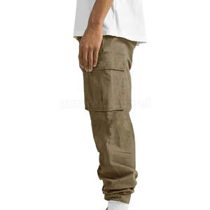 Pantalones Cargo para Hombre, Ajustados, Cómodos, Transpirables, Lavados, Casuales, de Aura Rex Apparel - Product Image 3