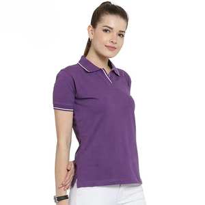 เสื้อเชิ้ตผู้หญิงลำลอง แขนสั้น สวมใส่สบาย ระบายอากาศได้ดี แห้งเร็ว เป็นมิตรกับสิ่งแวดล้อม ผ้าฝ้ายถัก 100%  รับสั่งทำสีต่างๆ - Product Image 4