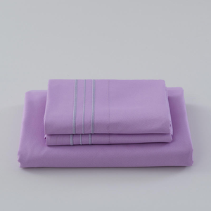Breathable Cotton Jersey Knit Blend Jersey Knit <b>Sheet</b> Set 4 Piece <b>Fitted</b> /<b>Flat</b> <b>Sheet</b> Set Deep Pockets Bedding Set - Product Image 6