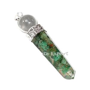 Dealier-Colgante de Jade verde orgón con bola, el más vendido - Product Image 1