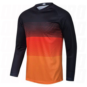Men Mountain Bike Jersey Long Sleeve MTB Off Road Motocross Jersey Quick Dry Motocross Shirts Breathable Moisture Wicking - Product Image 1