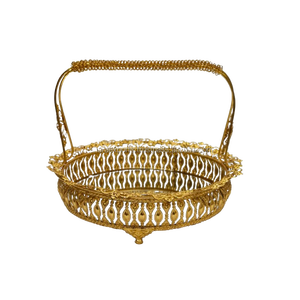 Longs plateaux en métal pour la décoration Plateau de plateaux de service en métal élégant pour la décoration de table et les cadeaux de festival Plateaux de luxe - Product Image 3