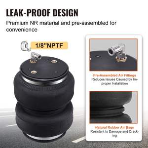 2011-2018 para Dodge para Ram 1500 y 2019-2021 para Dodge para Ram 1500 Kit de suspensión clásico 5000 Lbs Carga 5 100 PSI Bolsa de aire - Product Image 4