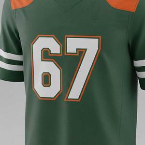 Camiseta de Fútbol Americano Sublimada Personalizada, Manga Corta, Transpirable, con Nombre y Número del Equipo, para Hombres, Mujeres y Adultos - Product Image 4