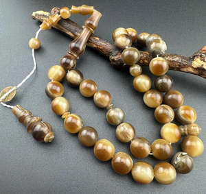 Produit très demandé, bonne qualité, tasbih en corne de buffle, style luxueux, cadeaux pour musulmans avec taille personnalisée à prix abordable - Product Image 1