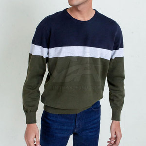 Pull en coton/laine doux, conçu avec une texture tricotée lisse et des coutures durables pour un usage quotidien en hiver, pull pour homme - Product Image 5