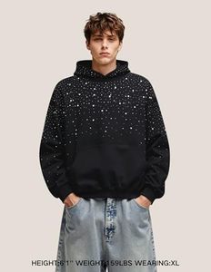 Sweat à capuche oversize en molleton pour homme, design personnalisé, effet délavé, poches, coupe classique, couleur marron, 100% coton, idéal pour l'hiver - Product Image 4