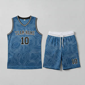 Custom Design Breathable Quick Dry Reversible Unisex Basketball Jerseys Uniform Set 100% Polyester <b>Applique</b> - Product Image 6