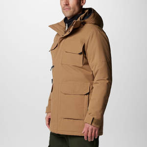 เสื้อโค้ทขนเป็ดผู้ชายสำหรับฤดูหนาว ขายตรงจากโรงงาน ปิดซิป มีกระเป๋า แขนยาวเต็มตัว - Product Image 3