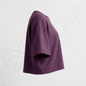 Camiseta de Verano Nueva para Mujer, de Manga Corta, Holgada, de Algodón, Talla Grande, Personalizable, Transpirable y a la Moda - Product Image 3