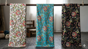 ผ้าป๊อปลินผ้าฝ้าย 100% ทอลายดอกไม้ ออร์แกนิค เป็นมิตรกับสิ่งแวดล้อม ซึมซับความชื้นได้ดี ระบายอากาศได้ดี น้ำหนักเบา ทอแบบหวี - Product Image 2