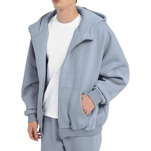 Prix de gros – Sweat à capuche zippé 100 % coton de haute qualité, couleur personnalisée, respirant, pour homme, idéal pour l'hiver - Product Image 6