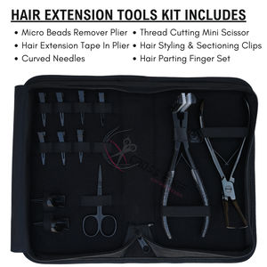Nuevo Kit de Herramientas para Extensiones de Cabello con Pinza para Remover Microperlas, Pinza para Extensiones de Cabello, Tijeras Mini para Cortar Hilo y Pinzas de Seccionamiento - Product Image 2