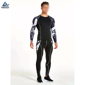 Ensemble de vêtements de sport à compression haute performance 2026 : T-shirt et legging pour l'entraînement et le MMA, tenue de fitness pour hommes - Product Image 4