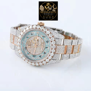 Premium Moissanite Diamond Hip Hop Watch for Men Luxury <b>Waterproof</b> <b>Wristwatch</b> for Daily Wear and Special Events Party for Sale - Product Image 4