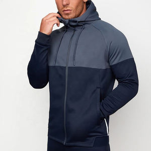 Men's Lightweight Polyester Hooded Tracksuit Set Solid Full <b>Zip</b> Sweatshirt <b>Jogger</b> Pants Quick Dry Sporty Autumn Wear - Product Image 3