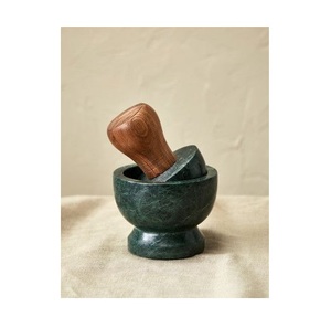 Eco Friendly Marble Mortar And Pestle Set For <b>Grinding</b> Organic Spices Herbs Seeds And Preparing Fresh <b>Paste</b> - Product Image 1